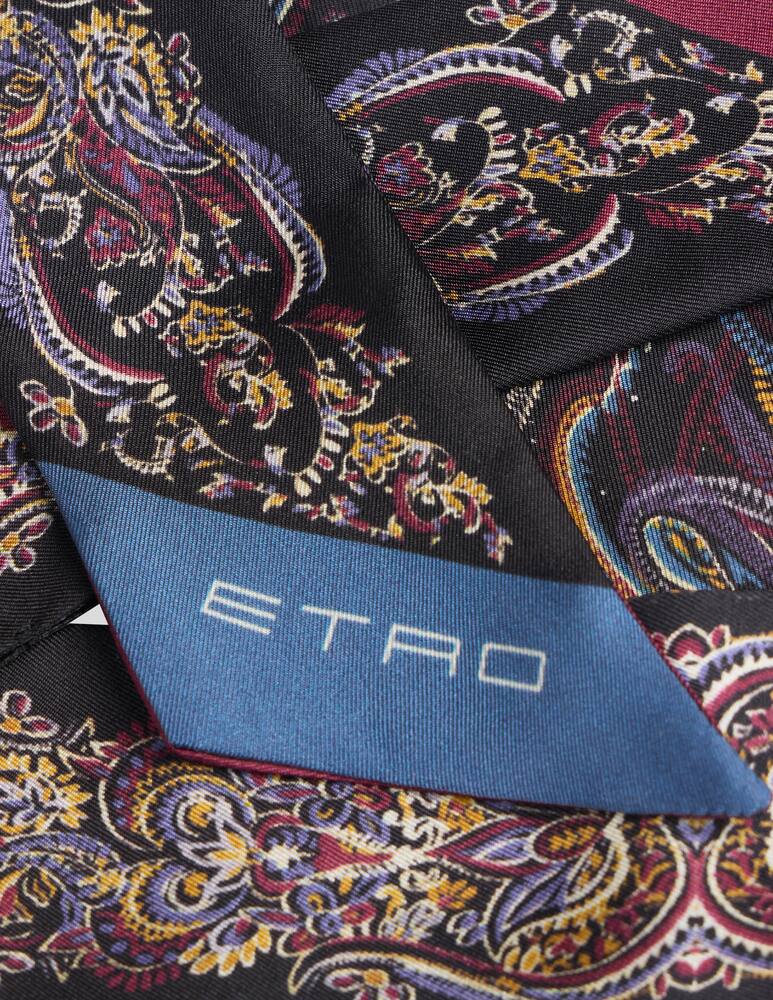 rinascente ETRO Silk paisleyina with placed paisley foliage print