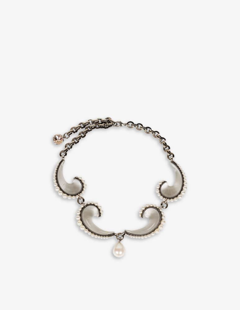 rinascente ETRO Paisley necklace with pearls