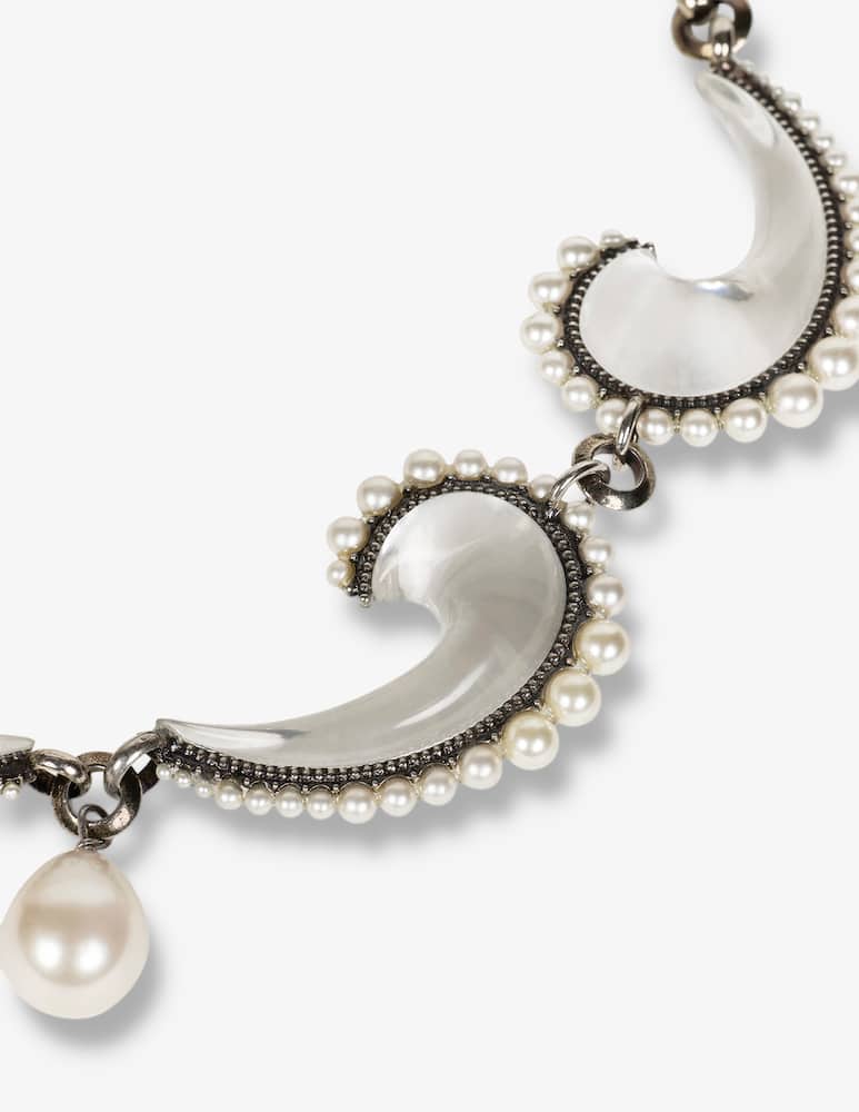ETRO Paisley necklace with pearls - picture 3 ETRO Paisley necklace with pearls - picture 3