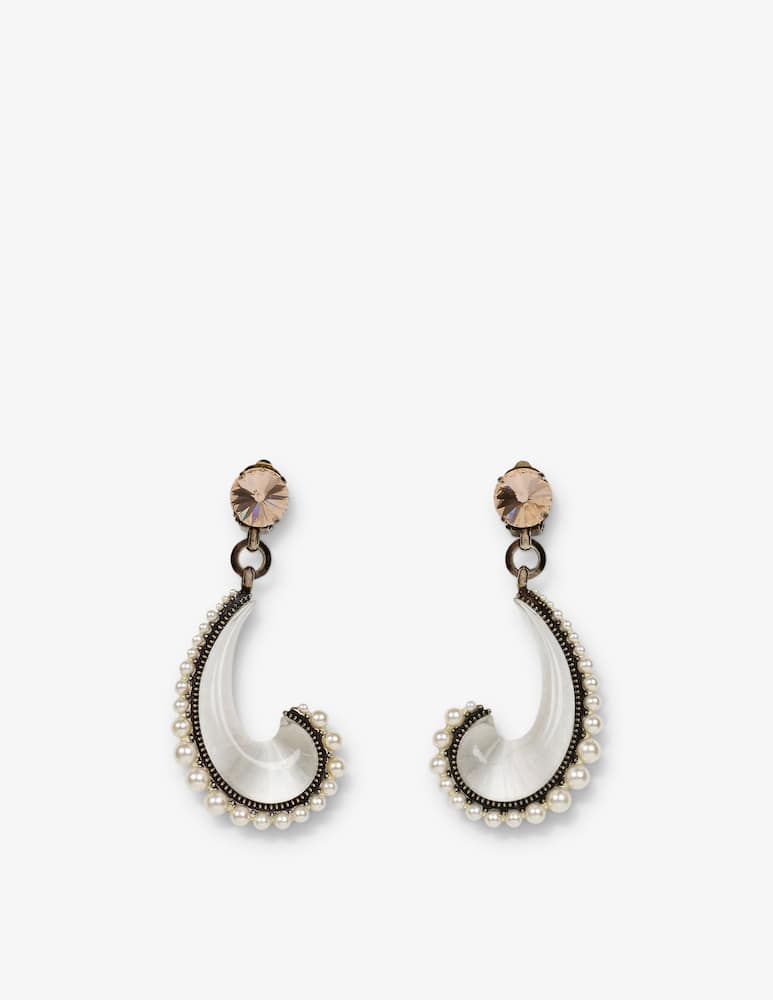 rinascente ETRO Paisley earrings with pearls