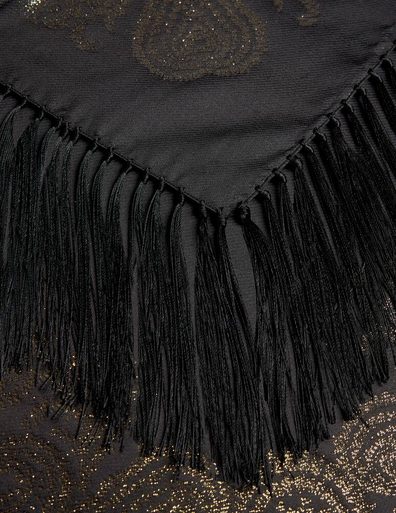 rinascente ETRO Silk-Blend scarf with metallic paisley motif