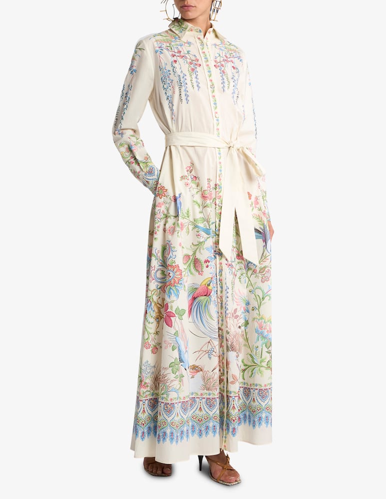 rinascente ETRO Maxi shirt dress with belt