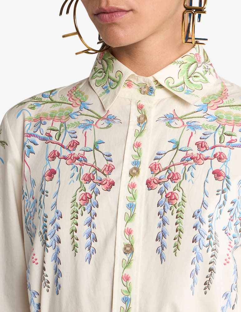 rinascente ETRO Maxi shirt dress with belt