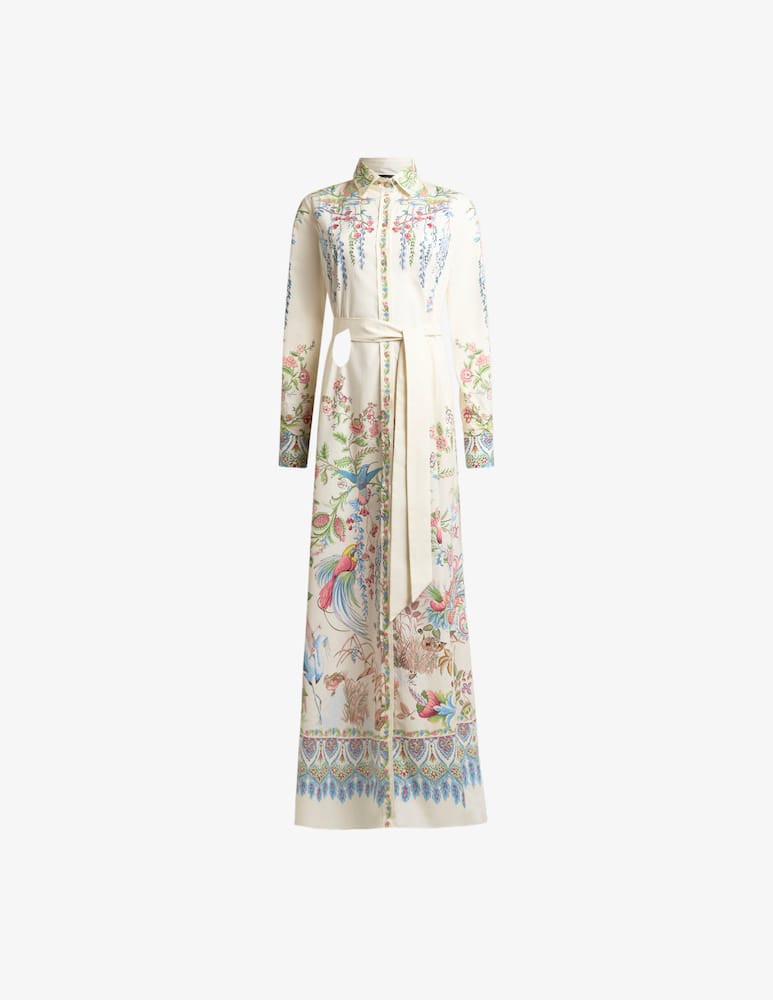 rinascente ETRO Maxi shirt dress with belt
