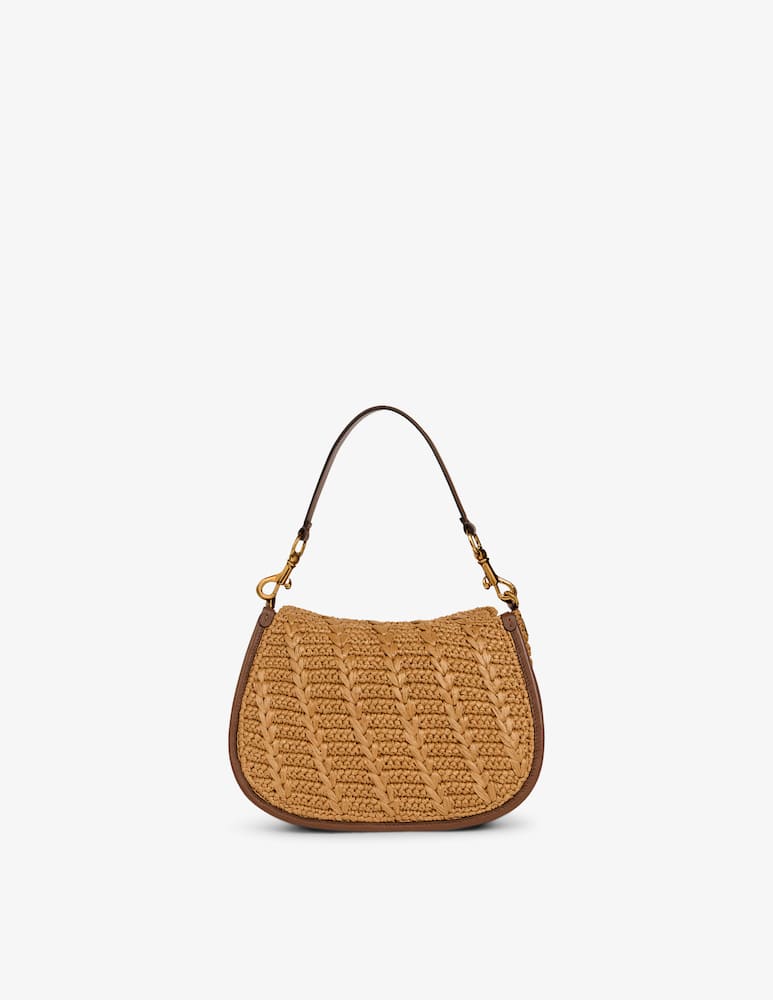 rinascente ETRO Borsa Pony media in rafia crochet
