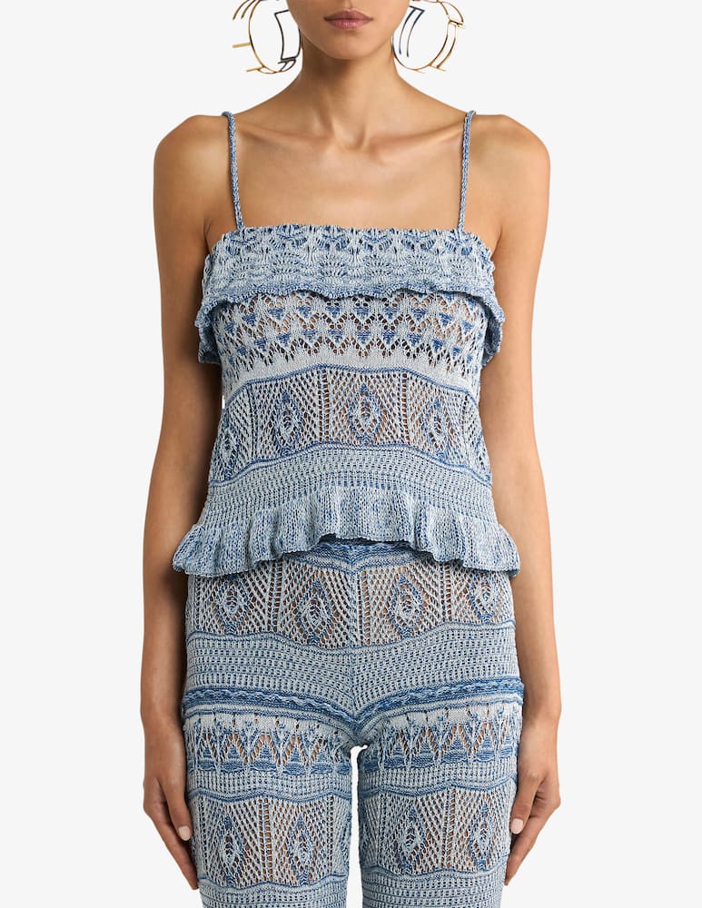 ETRO Crocheted cotton top - picture 1 ETRO Crocheted cotton top - picture 1