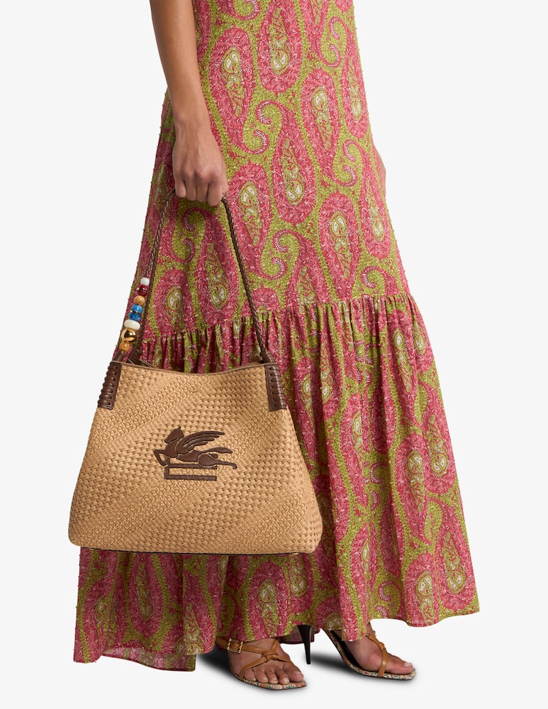 rinascente ETRO Raffia Libra tote bag