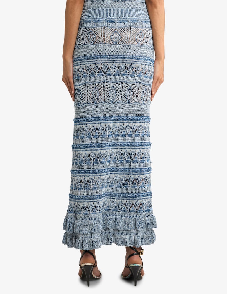 rinascente ETRO Crocheted maxi skirt