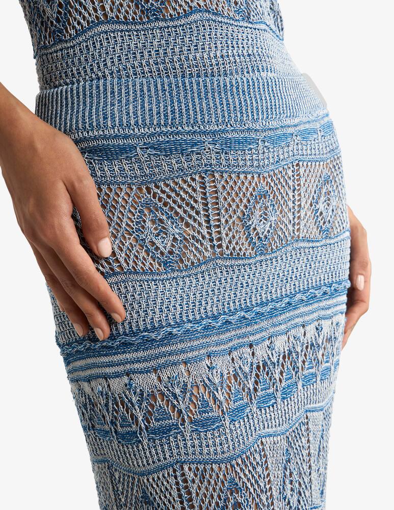 rinascente ETRO Crocheted maxi skirt