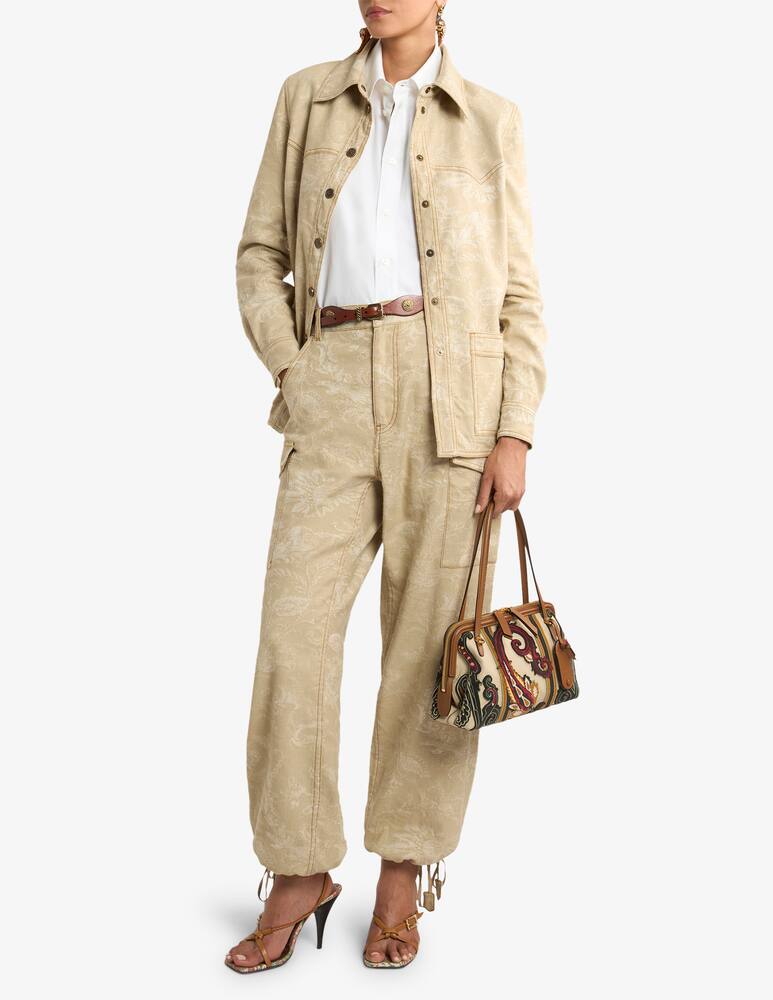 rinascente ETRO Cotton shirt with silk insert on the back