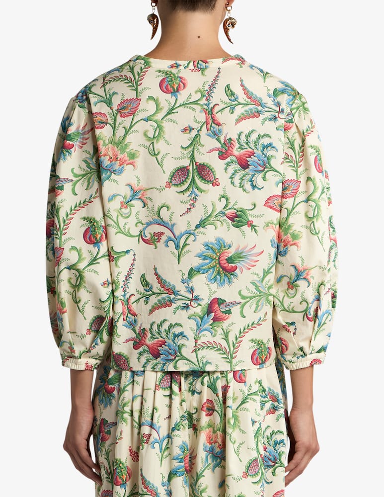 rinascente ETRO Cotton blouse with floral motif