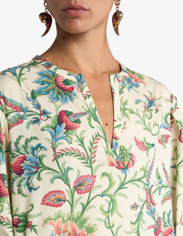 rinascente ETRO Cotton blouse with floral motif