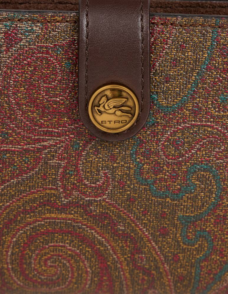 rinascente ETRO Etro essential Arnica wallet with shoulder strap