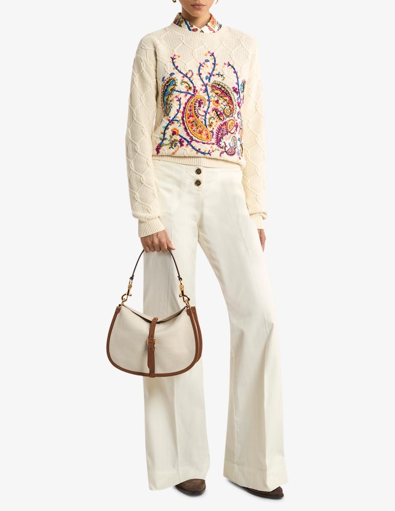 rinascente ETRO Silk twill shirt with floral paisley motif