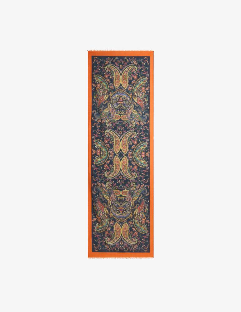 ETRO Floral paisley cashmere-blend scarf - picture 1 ETRO Floral paisley cashmere-blend scarf - picture 1