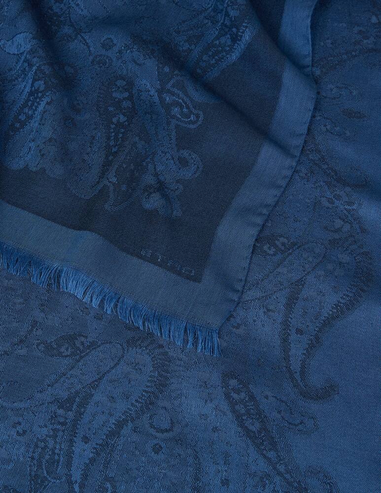 rinascente ETRO Cotton-Blend jacquard scarf with paisley motif