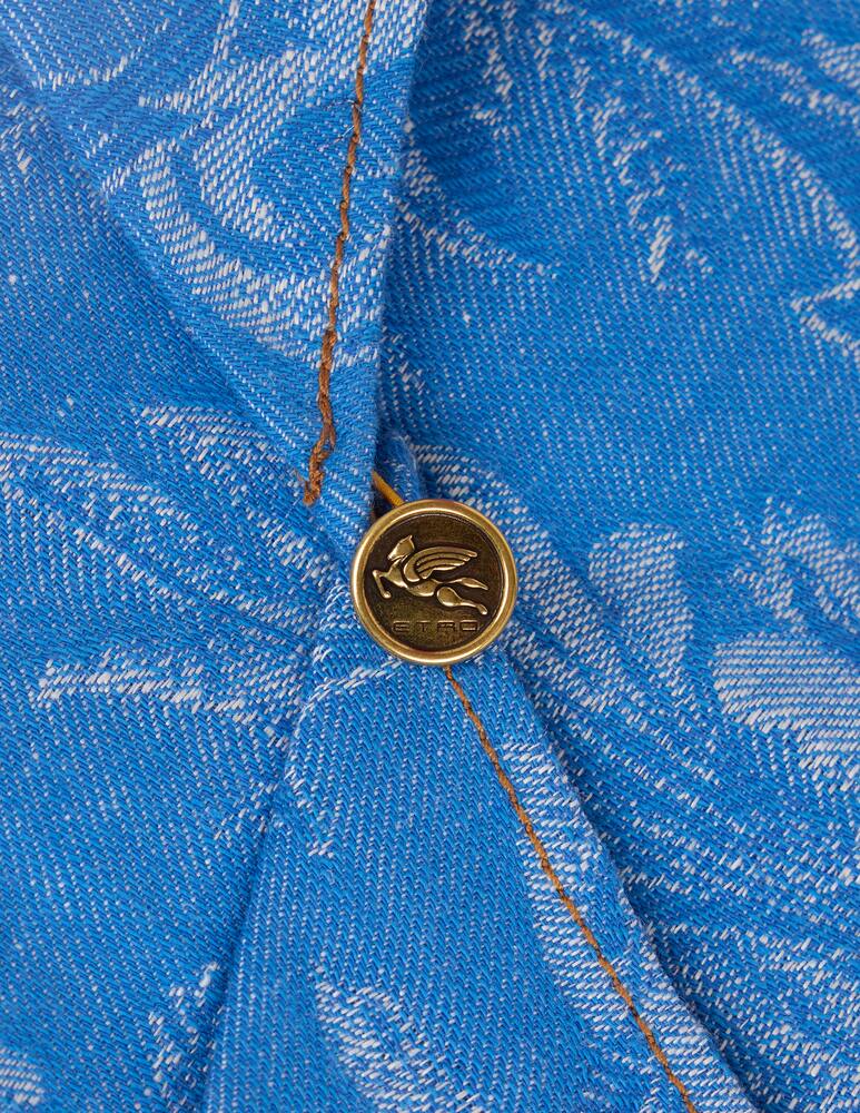 rinascente ETRO Jacquard denim bandanna