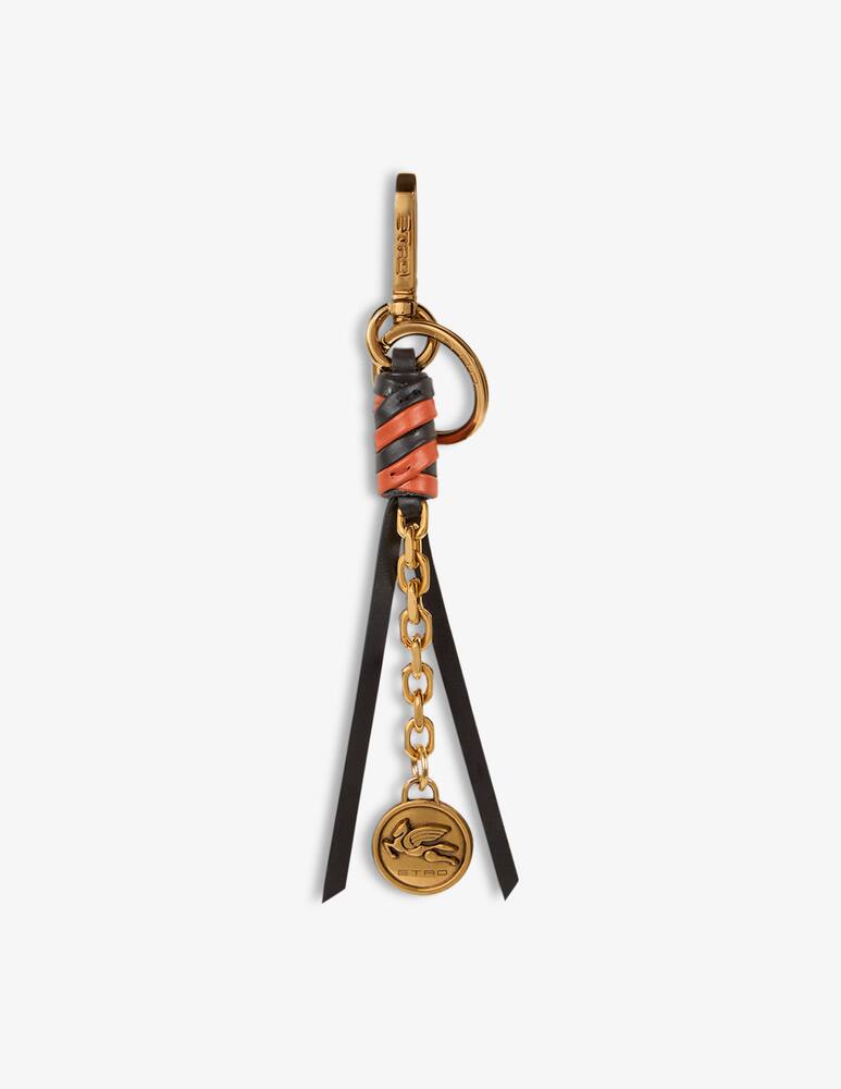 ETRO Leather charm with chain and pegaso coin - picture 1 ETRO Leather charm with chain and pegaso coin - picture 1