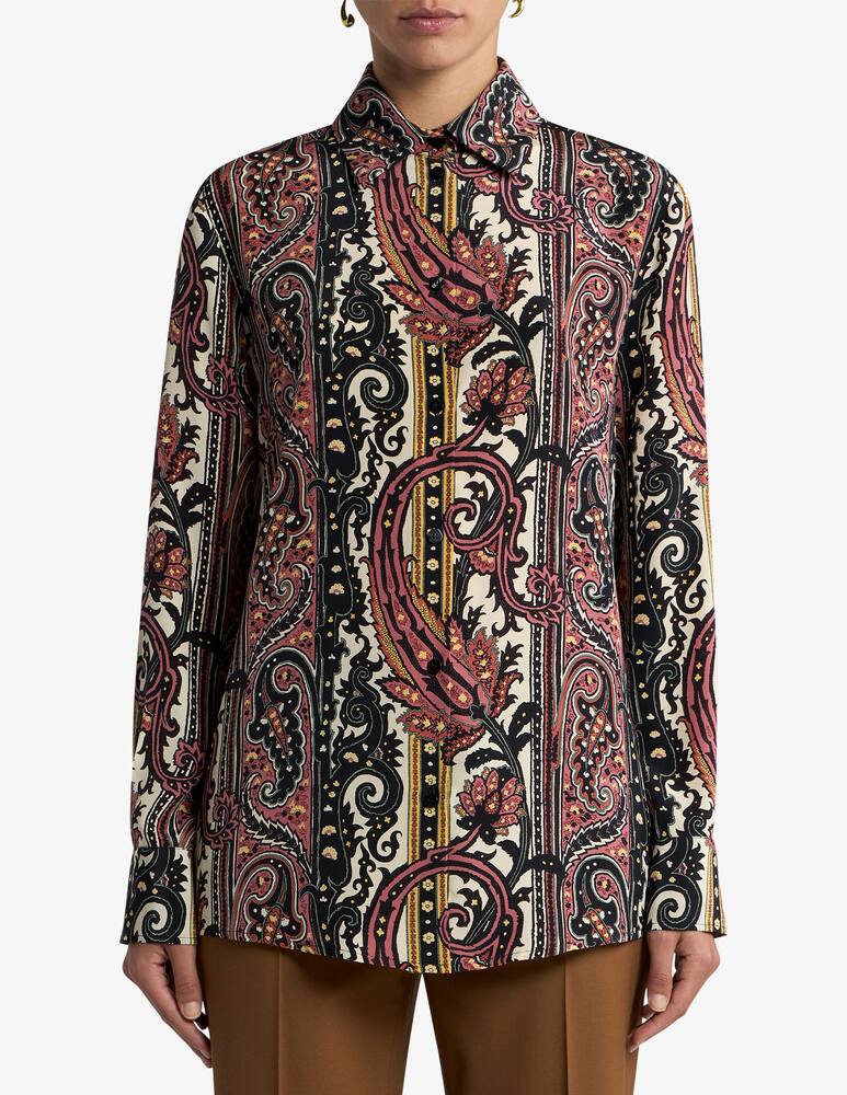 ETRO Camicia in seta con motivo paisley ramage - immagine 1 ETRO Camicia in seta con motivo paisley ramage - immagine 1