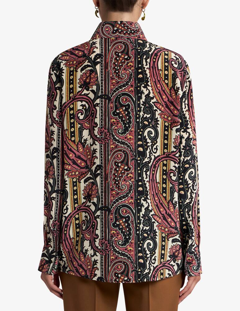 rinascente ETRO Camicia in seta con motivo paisley ramage