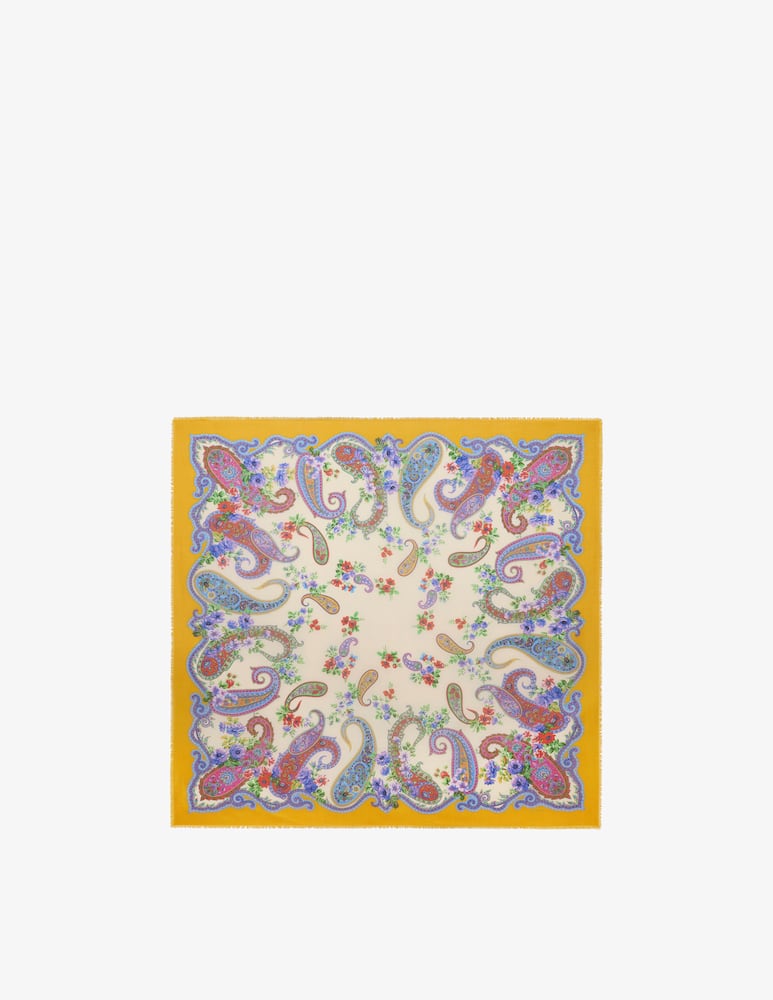rinascente ETRO Floral paisley cashmere-blend shawl