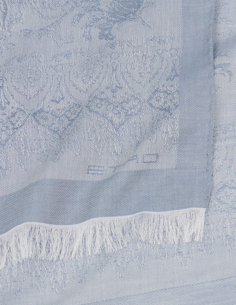 ETRO Cotton-Blend jacquard scarf with flora and fauna motif - picture 2 ETRO Cotton-Blend jacquard scarf with flora and fauna motif - picture 2