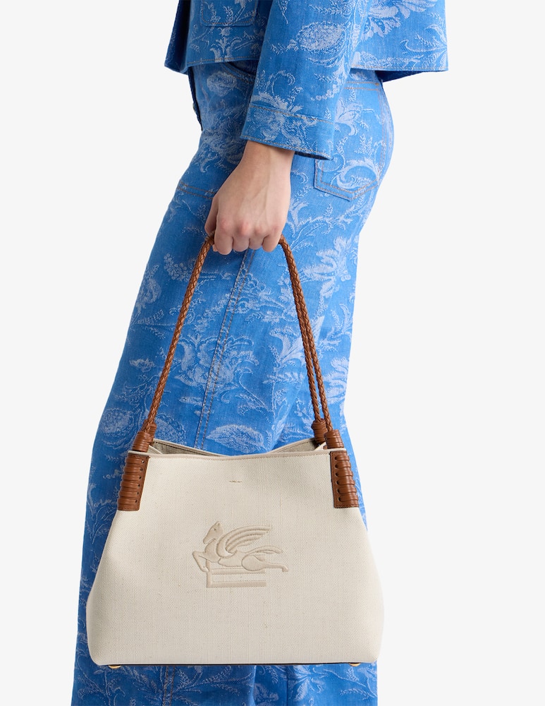 rinascente ETRO Medium canvas Libra tote bag