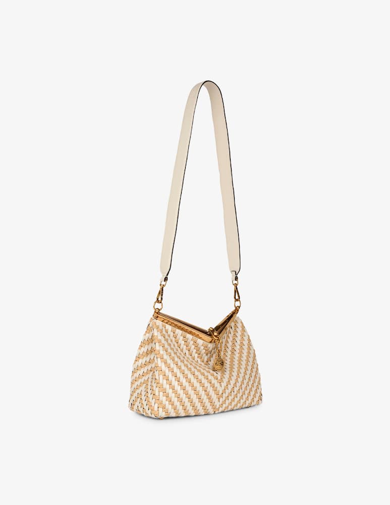 ETRO Medium woven leather and raffia Vela bag - picture 6 ETRO Medium woven leather and raffia Vela bag - picture 6