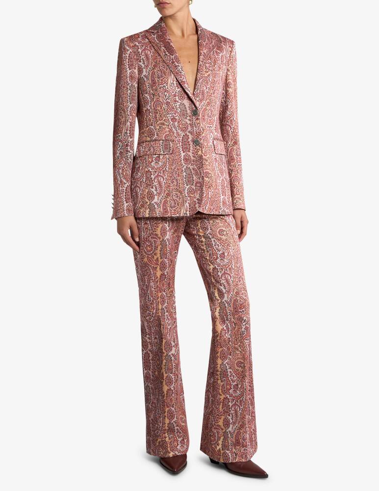 rinascente ETRO Giacca monopetto jacquard in misto cotone con motivo paisley foliage