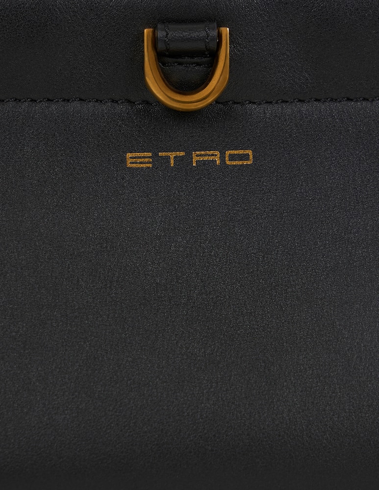 ETRO Clutch talk mini in pelle con tracolla a catena - immagine 4 ETRO Clutch talk mini in pelle con tracolla a catena - immagine 4
