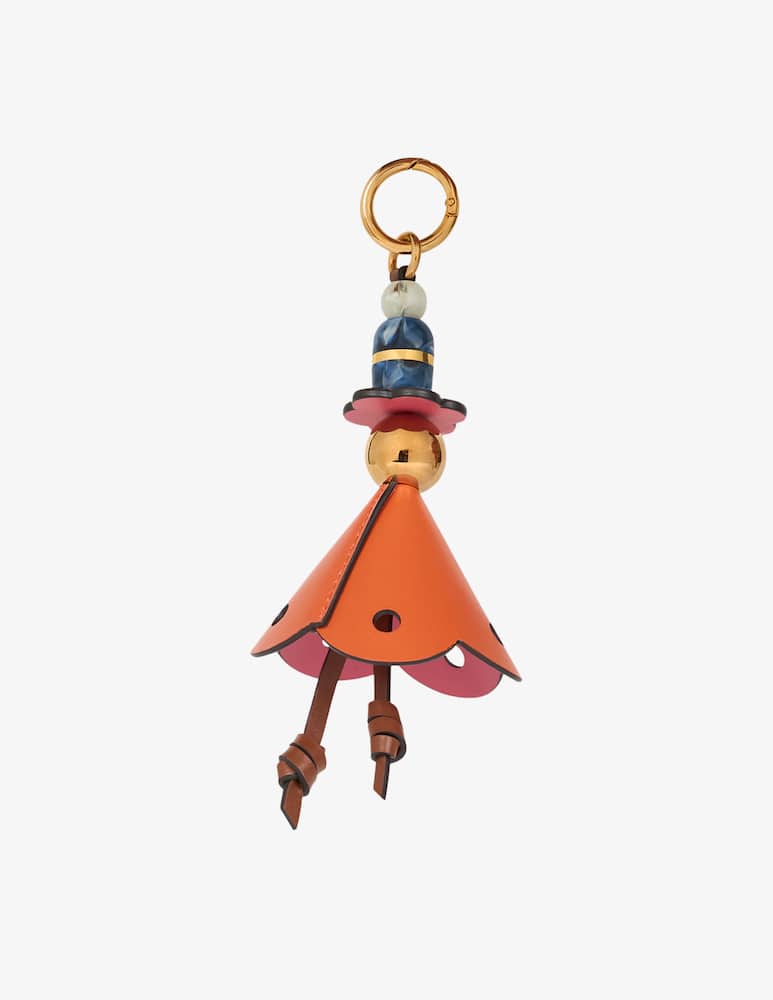 rinascente ETRO Leather charm with flowers and marbles