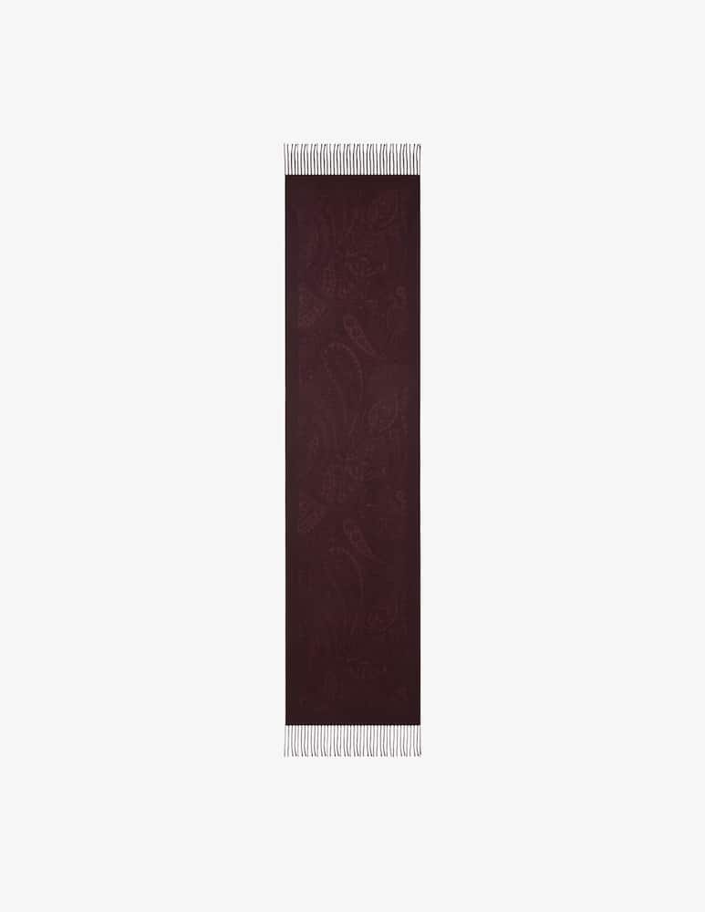 ETRO Wool jacquard scarf with floral paisley motif - picture 1 ETRO Wool jacquard scarf with floral paisley motif - picture 1