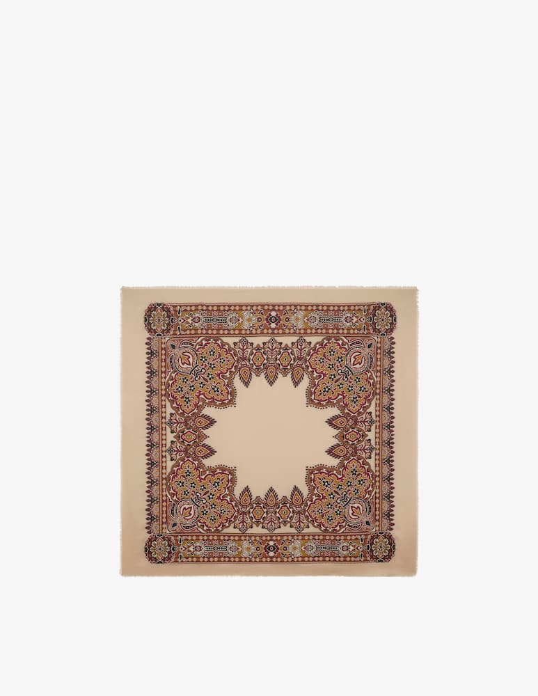 rinascente ETRO Wool-Blend jacquard shawl with floral motif