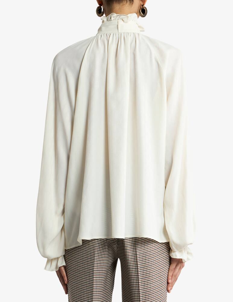 rinascente ETRO V-neck blouse with scarf