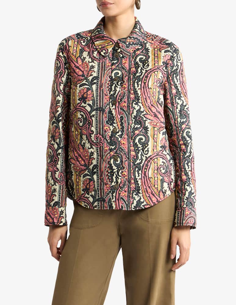 ETRO Quilted jacket with paisley foliage motif - picture 1 ETRO Quilted jacket with paisley foliage motif - picture 1