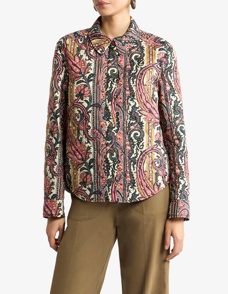 rinascente ETRO Quilted jacket with paisley foliage motif