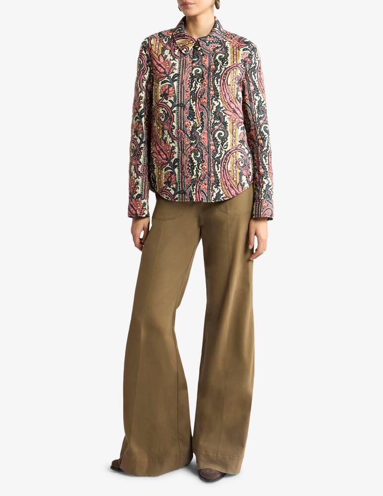 rinascente ETRO Quilted jacket with paisley foliage motif