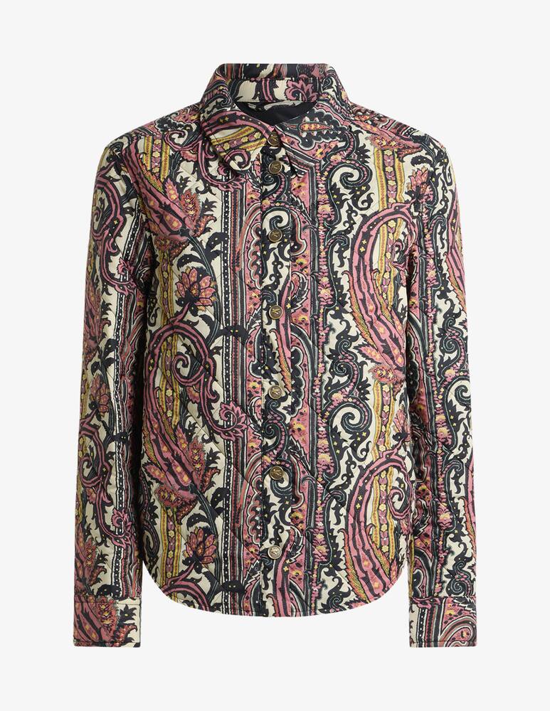 rinascente ETRO Quilted jacket with paisley foliage motif