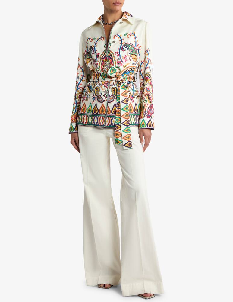 ETRO Patterned safari jacket with belt - picture 2