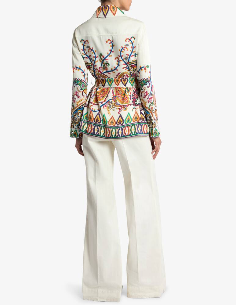 ETRO Patterned safari jacket with belt - picture 3