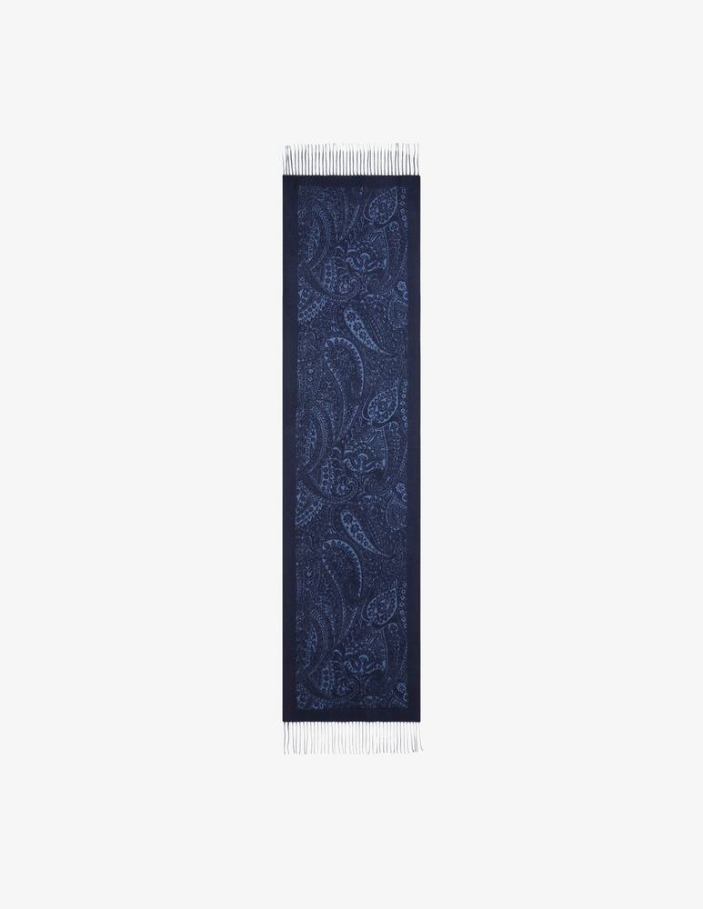 ETRO Wool jacquard scarf with floral paisley motif - picture 1 ETRO Wool jacquard scarf with floral paisley motif - picture 1