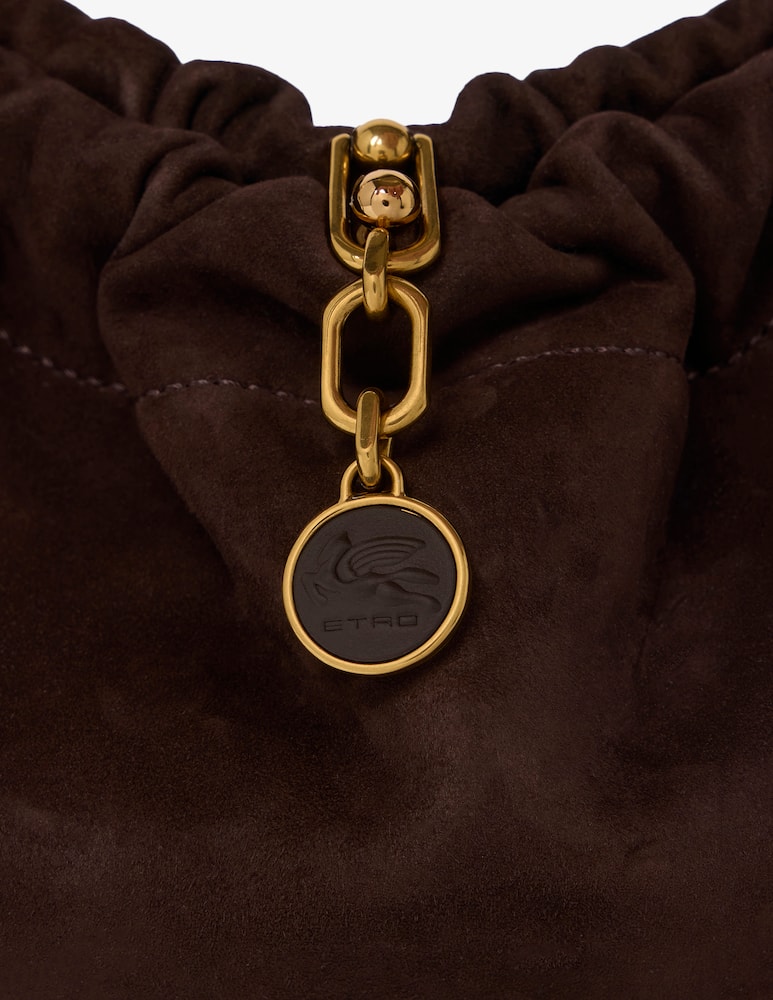 rinascente ETRO Small vela blossom bag in suede