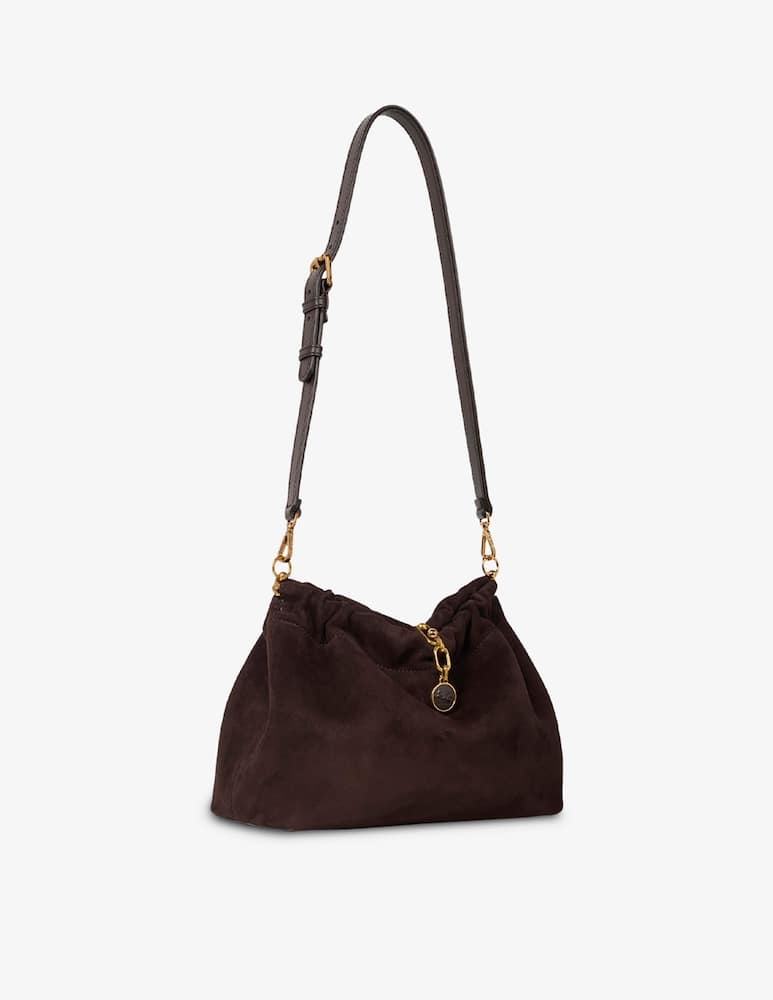 rinascente ETRO Medium vela blossom bag in suede