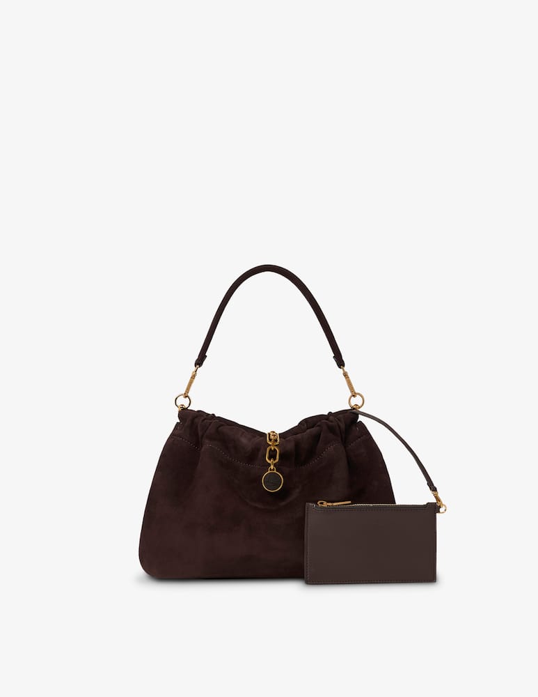 rinascente ETRO Medium vela blossom bag in suede