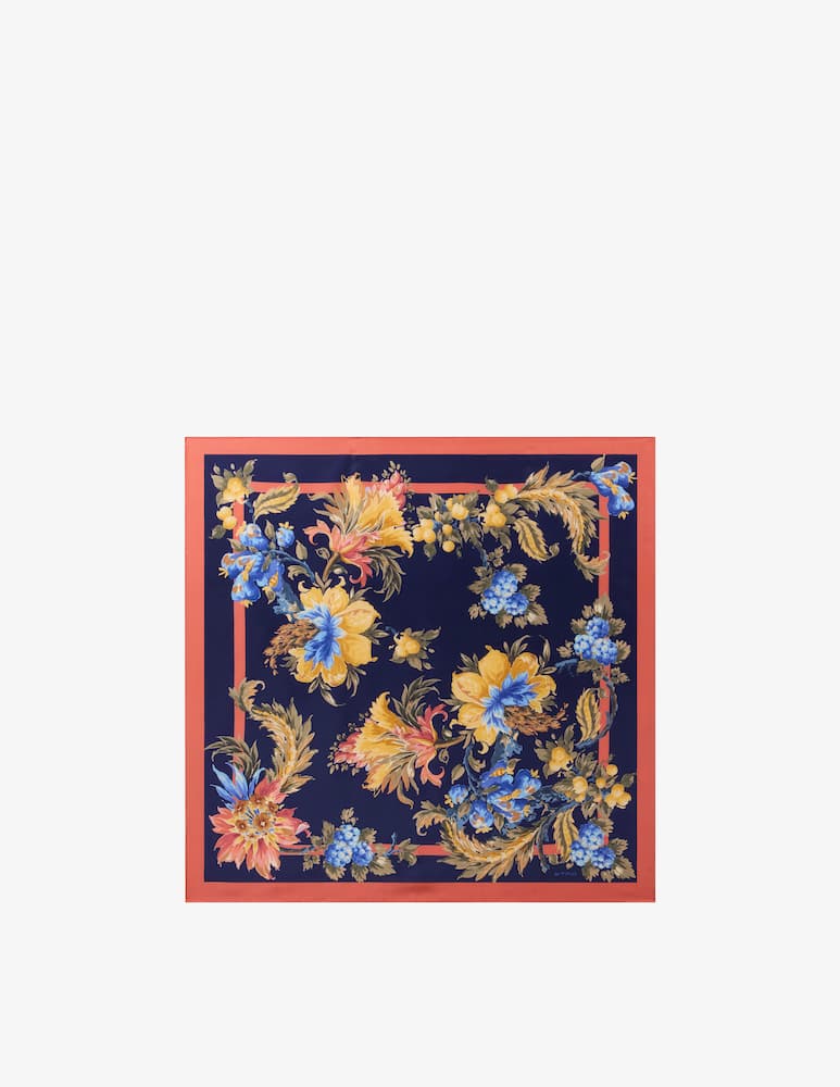 rinascente ETRO Foulard in twill di seta con motivo floreale