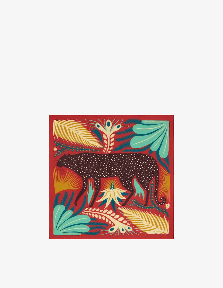 rinascente ETRO Foulard in twill di seta con stampa piazzata etro x tabby booth