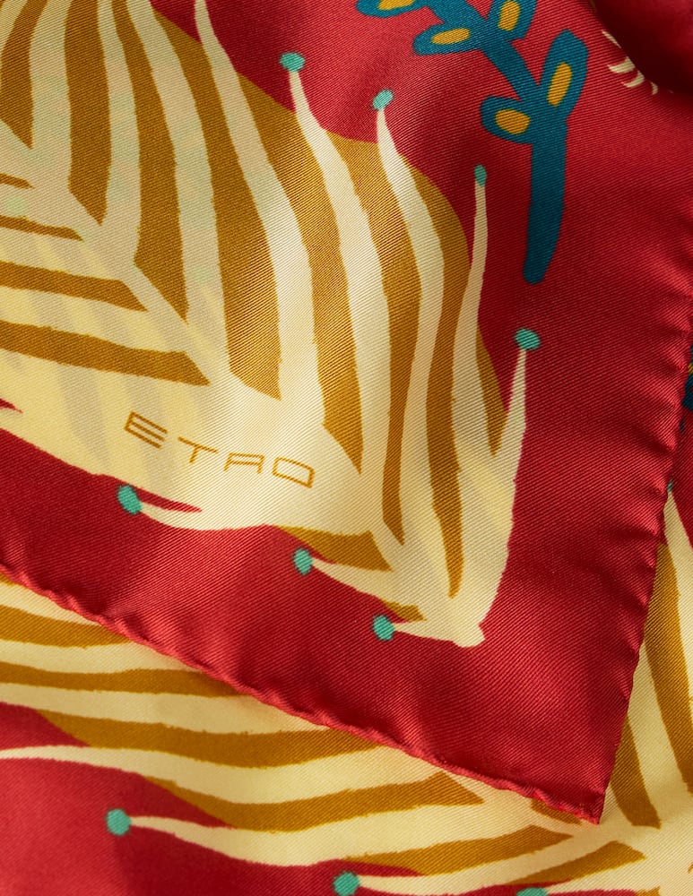 rinascente ETRO Foulard in twill di seta con stampa piazzata etro x tabby booth