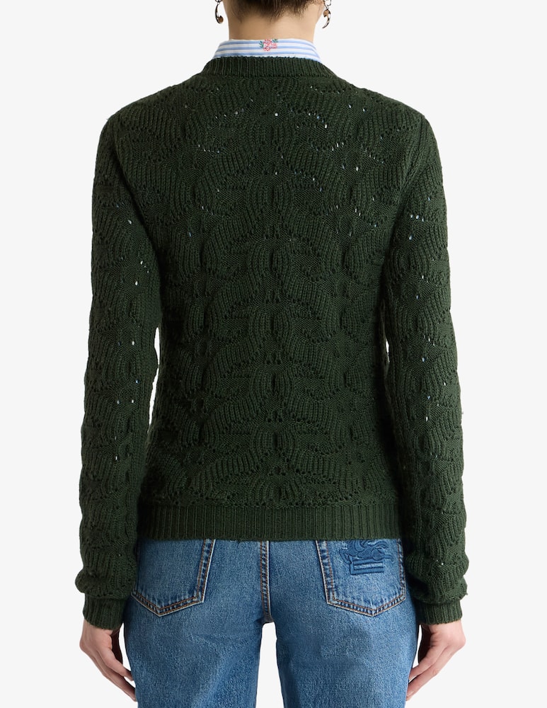 ETRO Wool-blend sweater with paisley detailing - picture 3 ETRO Wool-blend sweater with paisley detailing - picture 3