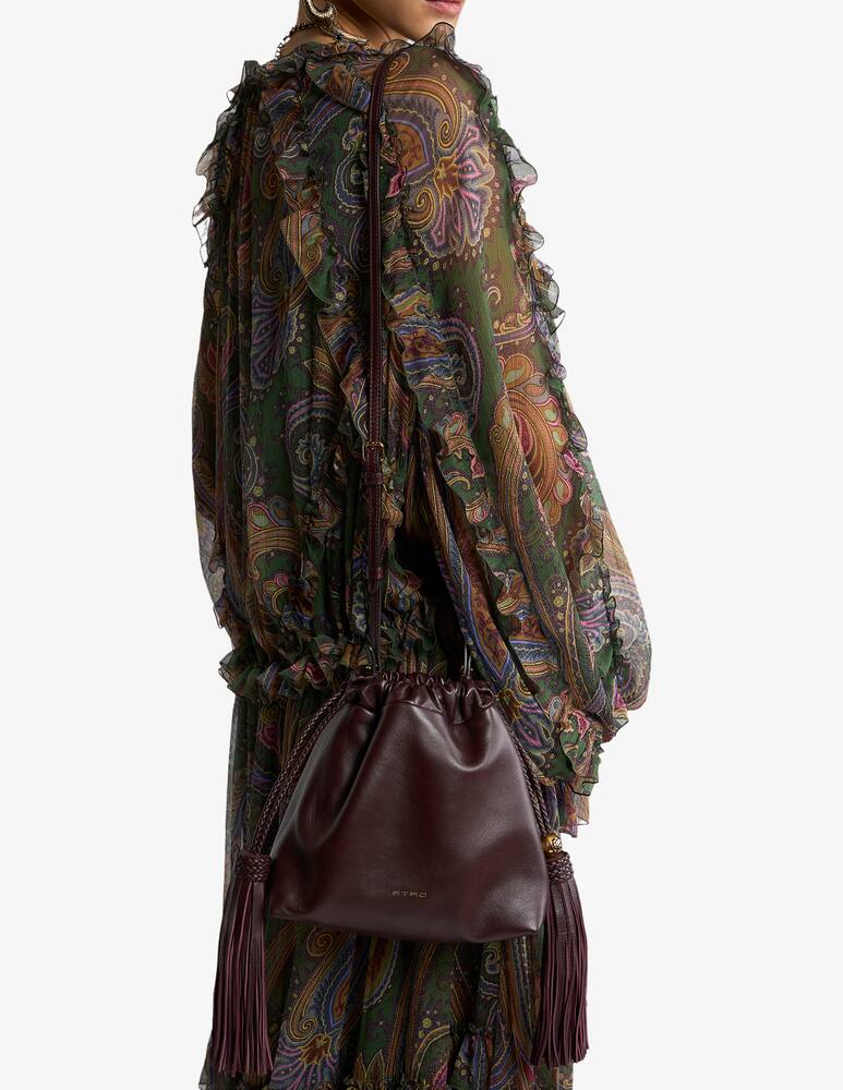 rinascente ETRO Mini leather kalispera bag with tassels
