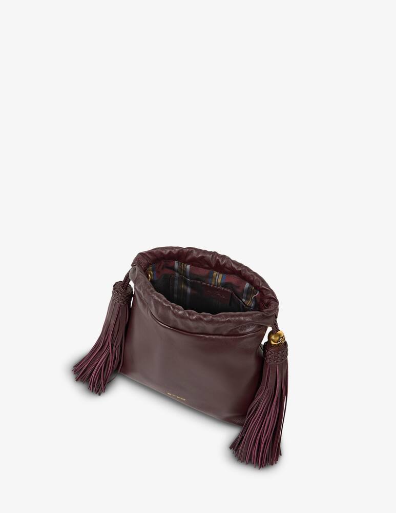 rinascente ETRO Mini leather kalispera bag with tassels